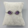 925 Sterling zilveren bangle met Amethist