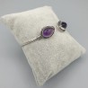 925 Sterling zilveren bangle met Amethist