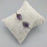 925 Sterling zilveren bangle met Amethist