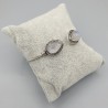 925 Sterling zilveren bangle regenboog Maanstenen
