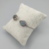 925 Sterling zilveren bangle met Labradoriet stenen