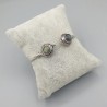 925 Sterling zilveren bangle Labradoriet stenen