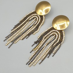 Vergulde tassel oorbellen