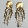 Vergulde tassel oorbellen