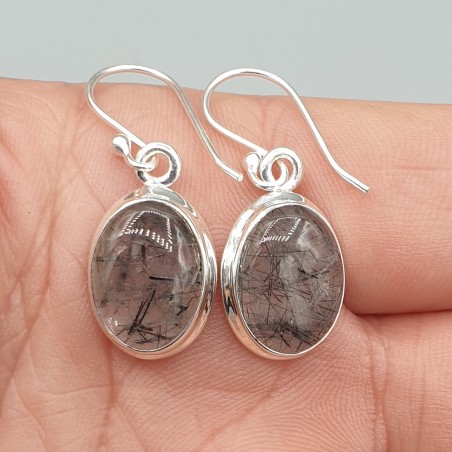 925 Sterling zilveren oorbellen met Toermalijnkwarts