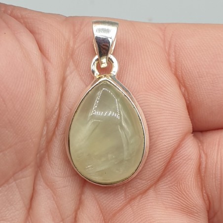 925 Sterling zilveren hanger met Prehniet
