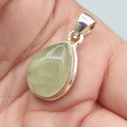 925 Sterling zilveren hanger met Prehniet