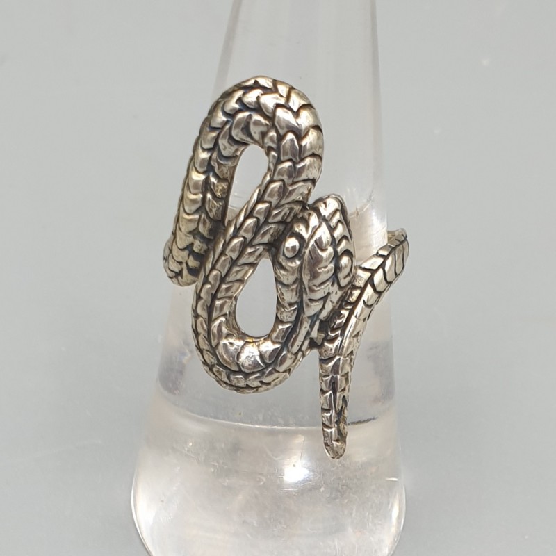 925 Sterling zilveren slangen ring 17 mm