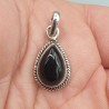 925 Sterling zilveren hanger cabochon zwarte onyx