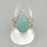 925 Sterling zilveren ring gezet met Amazoniet 19 mm