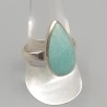 925 Sterling zilveren ring gezet met Amazoniet 19 mm