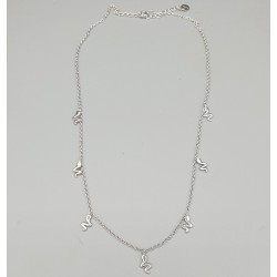 925 Sterling zilveren ketting met slangen hangertjes