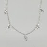 925 Sterling zilveren ketting met slangen hangertjes