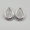 925 Sterling zilveren open druppel oorbellen