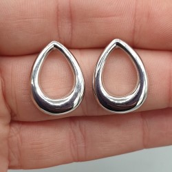925 Sterling zilveren open druppel oorbellen