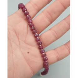 925 Sterling zilveren armband met Robijn