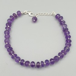 925 Sterling zilveren armband Amethist