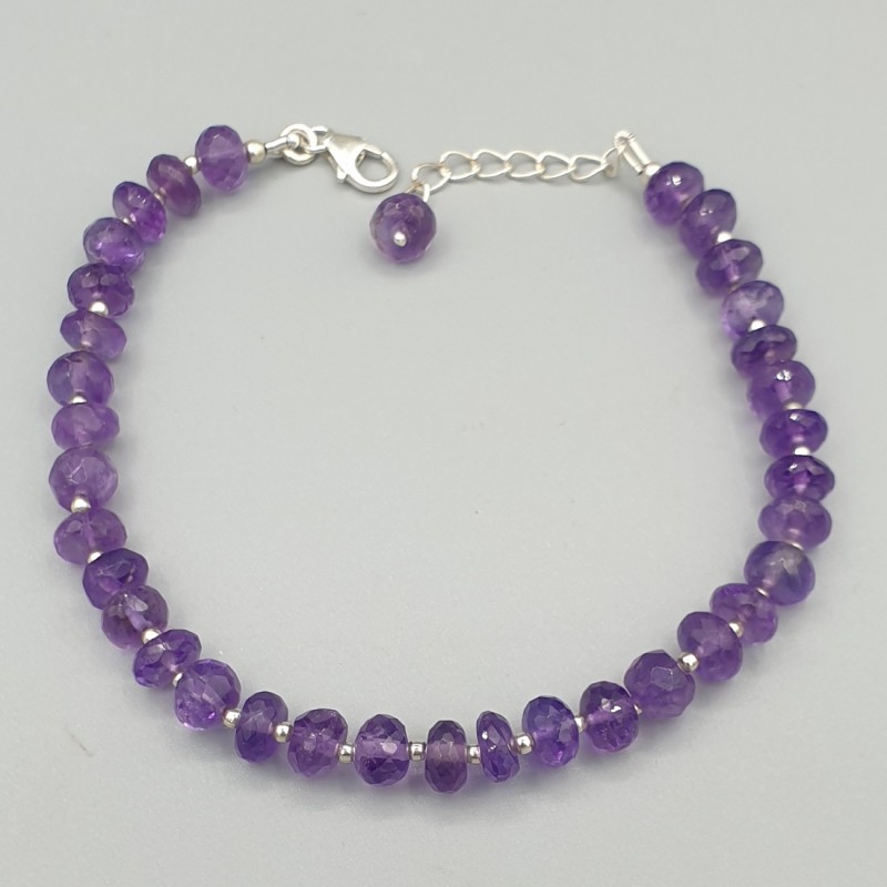 925 Sterling zilveren armband Amethist
