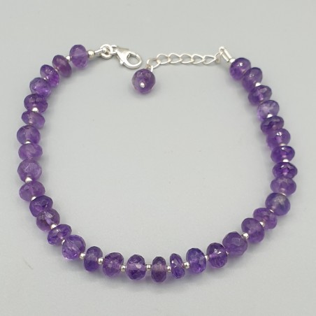 925 Sterling zilveren armband Amethist