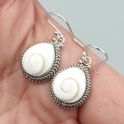 925 Sterling zilveren oorbellen Shiva schelp