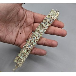 925 Sterling zilveren armband met facet geslepen Opalen