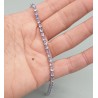 925 Sterling zilveren armband gezet met facet Tanzaniet