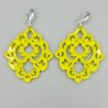 Oorbellen appeltjes groene resin hanger