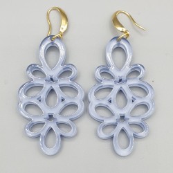 Oorbellen uitgesneden resin hanger