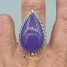 925 Sterling zilveren ring paarse Jade