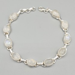 925 Sterling zilveren armband cabochon Maansteen