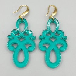 Oorbellen met resin