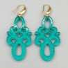 Oorbellen met resin