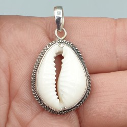 925 Sterling zilveren Cowrie schelp hanger