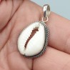 925 Sterling zilveren Cowrie schelp hanger