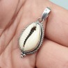 Sterling zilveren hanger met Cowrie schelp