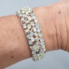 925 Sterling zilveren bangle gezet met Opalen