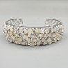 925 Sterling zilveren bangle gezet met Opalen
