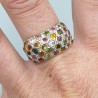 925 Sterling zilveren ring gezet met Toermalijn 19 mm