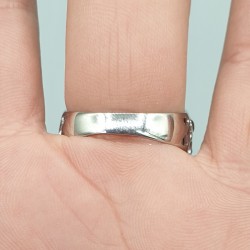 925 Sterling zilveren ring gezet met Toermalijn 19 mm