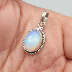 925 Sterling zilveren hanger ovale Opaal