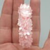 Creolen met roze bloemen sequins
