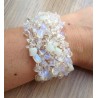 Brede splitarmband met Opaliet