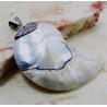 Zilveren edelsteen hanger met grote Nautilus schelp