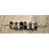 Zilveren edelsteen armband met Amber, Smokey Topaas en Parel