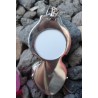 Zilveren hanger met gezicht, Peridot en doosje