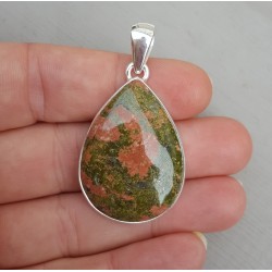 Zilveren hanger met cabochon geslepen Unakiet
