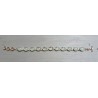 Rosé vergulde armband gezet met aqua Chalcedoon