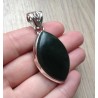 Zilveren edelsteen hanger met groene Jade