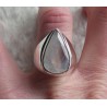 Zilveren ring gezet met facet geslepen Maansteen 18 mm