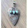 Zilveren edelsteen hanger crazy Lace Agaat en Opaal